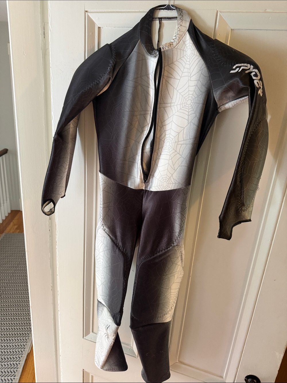Spyder Black and White Racing Speed Suit